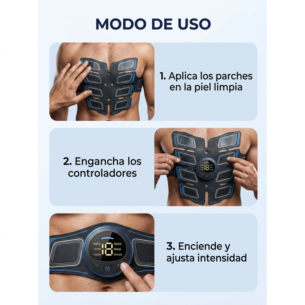 Electroestimulador Muscular Avanzado EMS Sports Slimming Abs