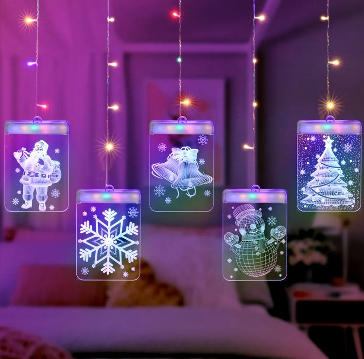 Luces Navideñas Cuadradas LED USB 🎄✨