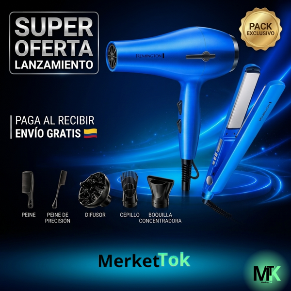 Set Estilizador 7 en 1 Nano Titanium